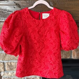 Hyacinth House Noelle Jacquard Top NWT